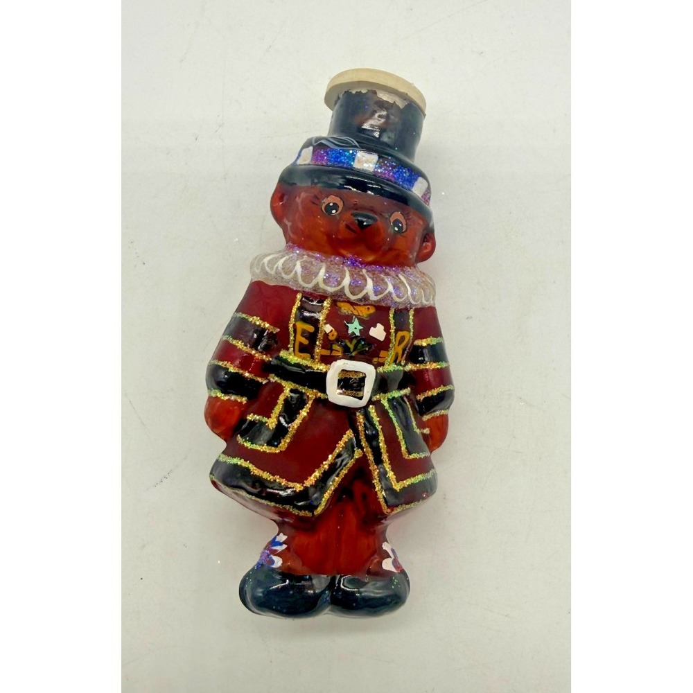 Christopher Radko Little Gems Collection Beefeater Bear Light Cover‎ Ornament